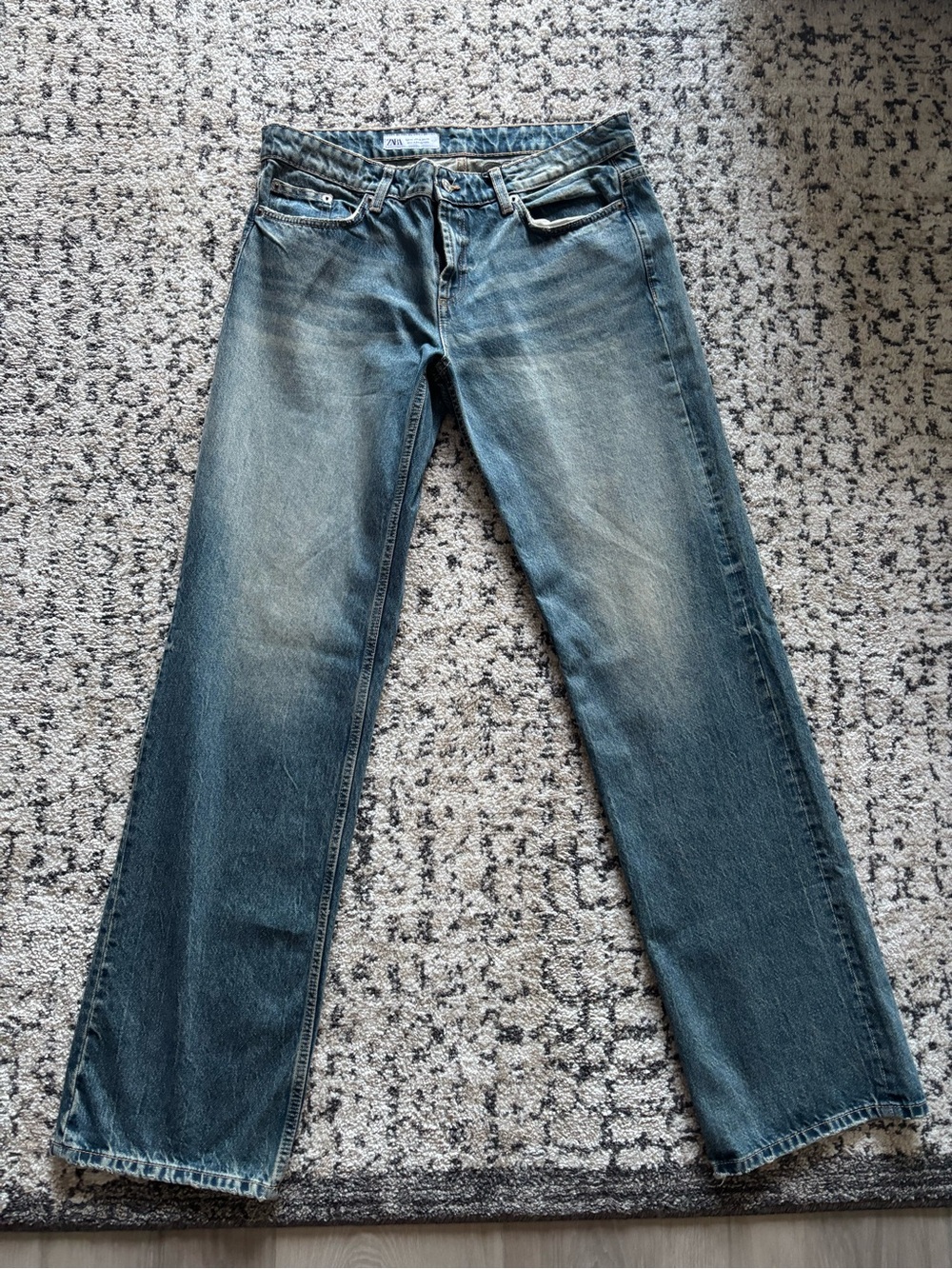 Zara TRF Low Rise Straight Cut Jeans
